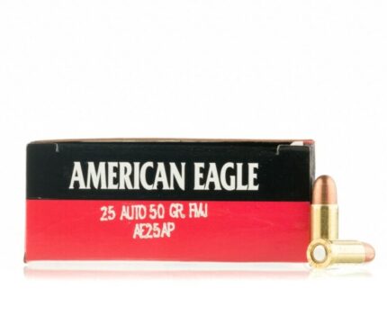 Federal 25 ACP Ammo - 50 Rounds of 50 Grain TMJ